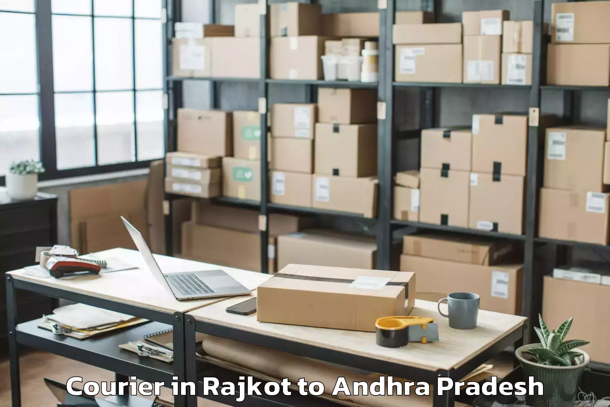 Book Rajkot to Vissannapetaa Courier